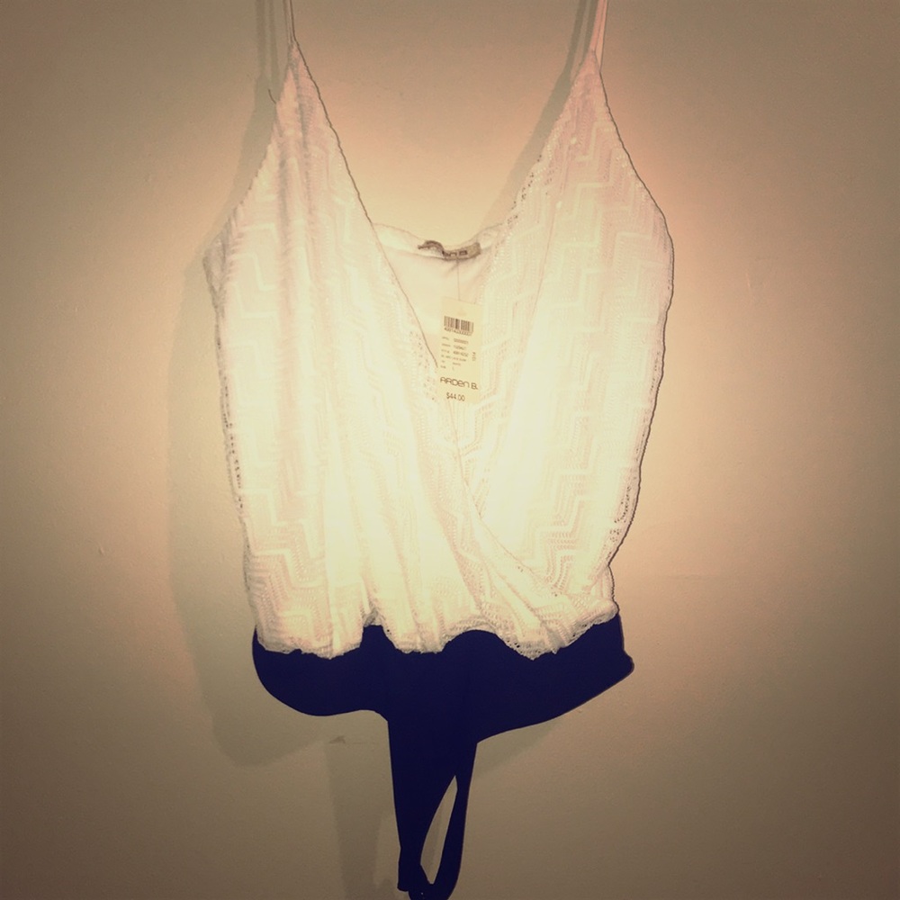 Arden B white body suit
